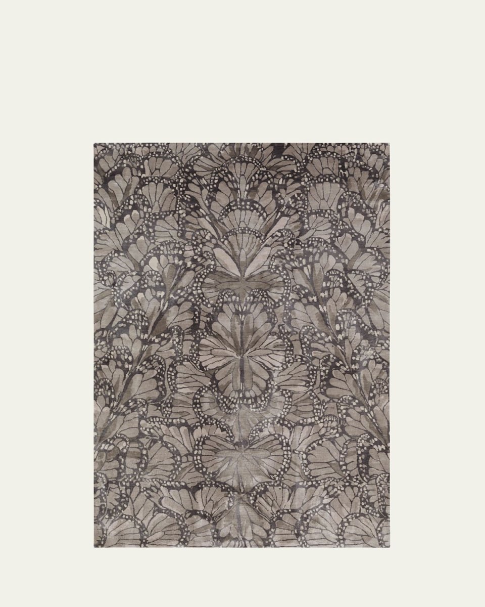Monarch Smoke Hand-Knotted Rug, 8' x 10'